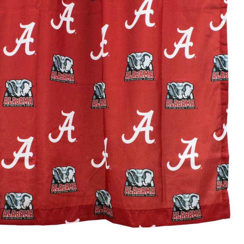 Alabama Crimson Tide Printed Shower Curtain Cover - 70" x 72"