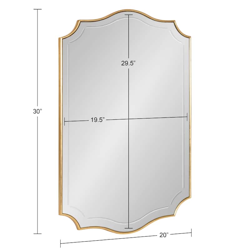Kate and Laurel Hollyn Decorative Framed Wall Mirror