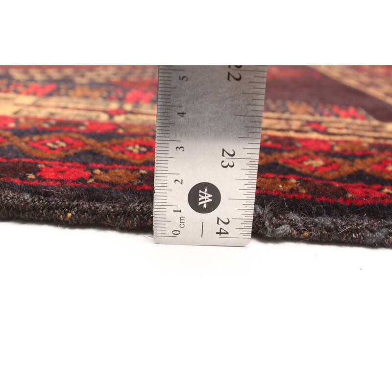 ECARPETGALLERY Hand-knotted Teimani Dark Brown Wool Rug - 2'11 x 4'8