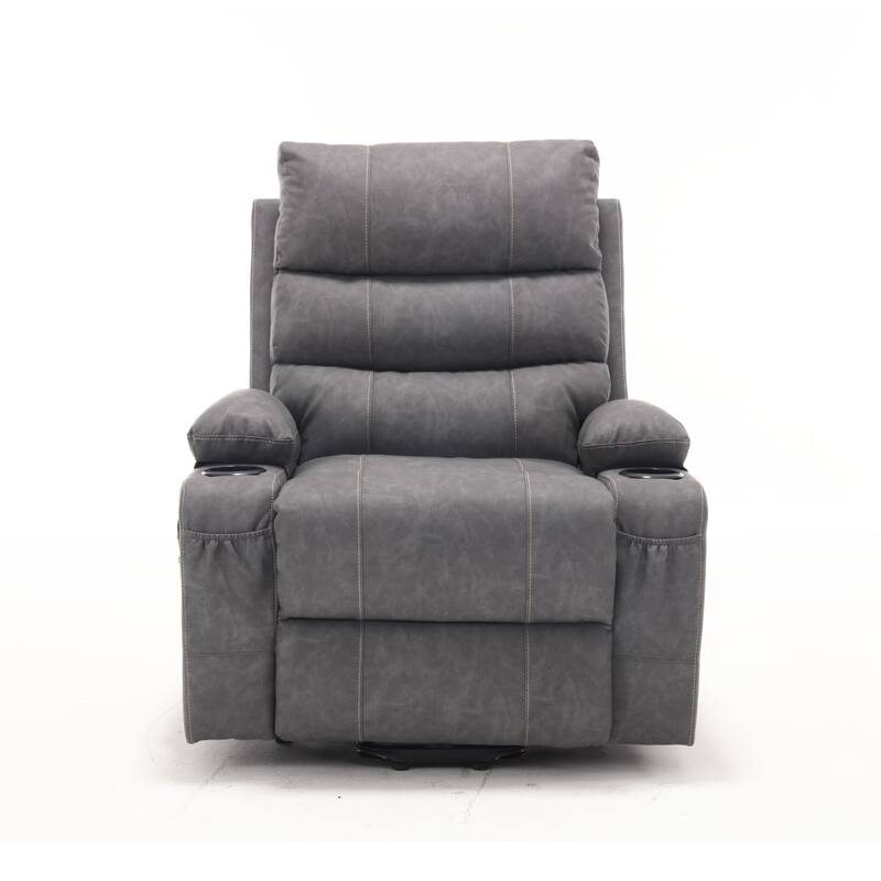 Large Size Electric Power Lift Recliner Chair Sofa with 8 Point Vibration Massage and Lumber Heat