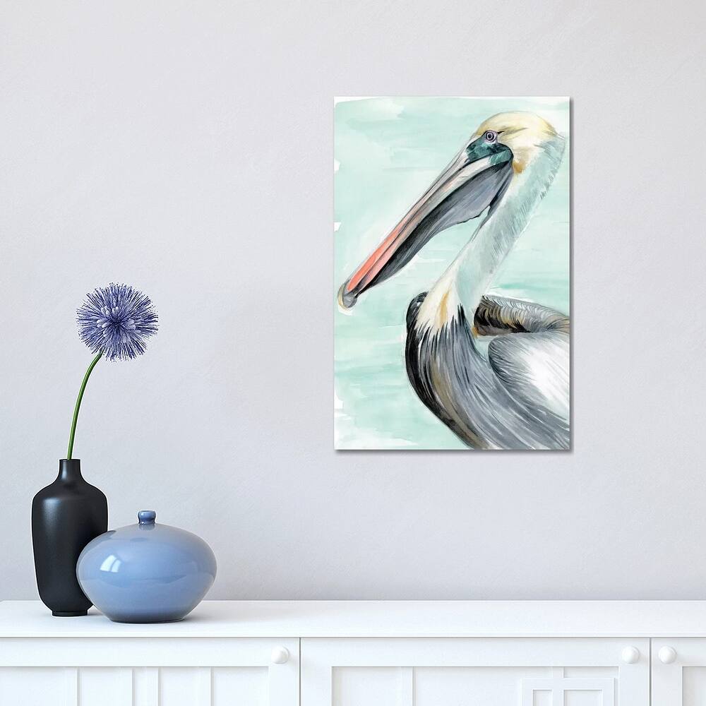 iCanvas "Turquoise Pelican II" by Jennifer Paxton Parker Canvas Print