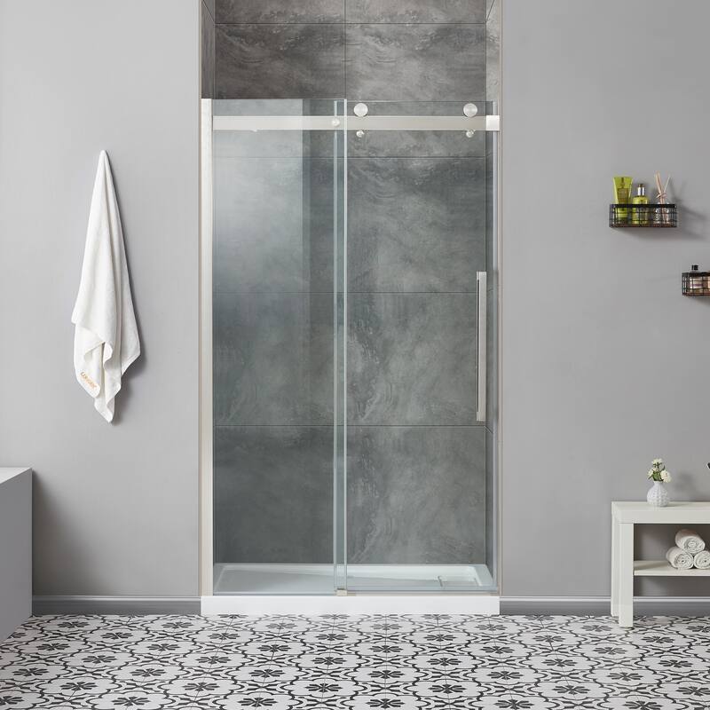 Bel Soft-Close 2-Piece Base Door Rectangular Alcove Shower Kit