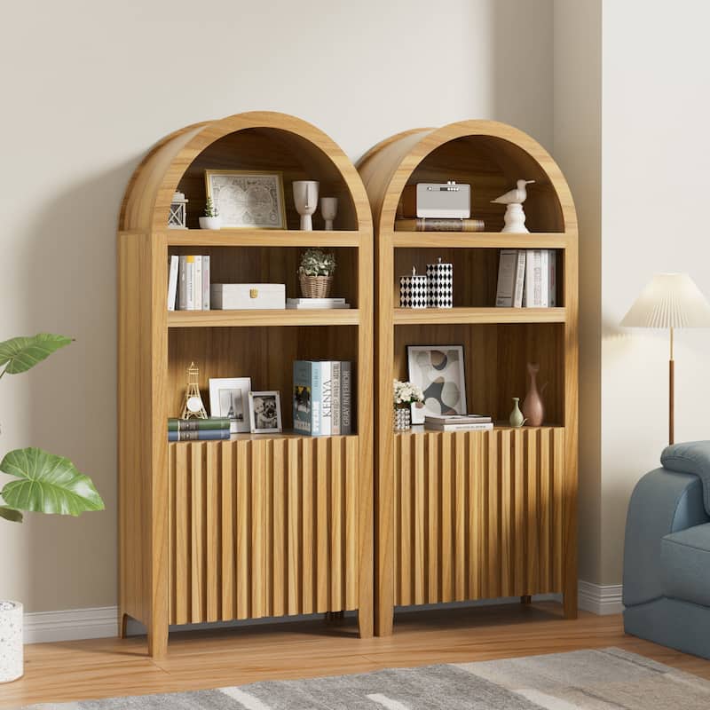 Arch Bookshelf Multi-Purpose Shelf for Living Room Kitchen