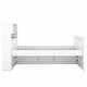 preview thumbnail 24 of 52, Captain Platform Bed Frame with Storage Bookcases, Shelves & Four Drawers