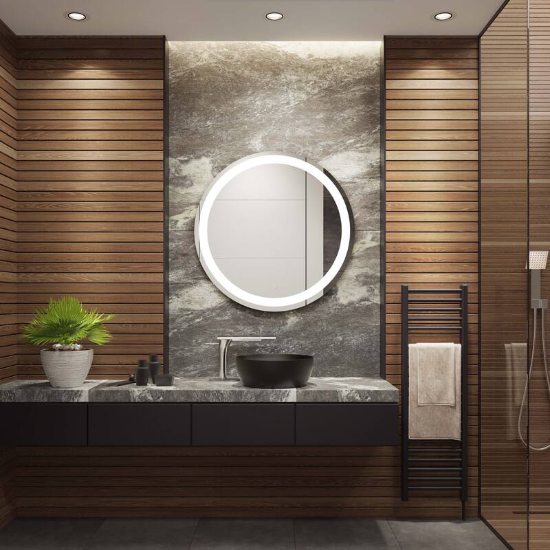 SAFAVIEH Tamica 30" Led Vanity Mirror - Silver - 30Wx1Dx30H
