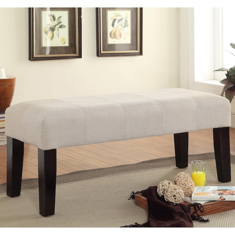 Furniture of America Brao Contemporary Upholstered Vanity Bench