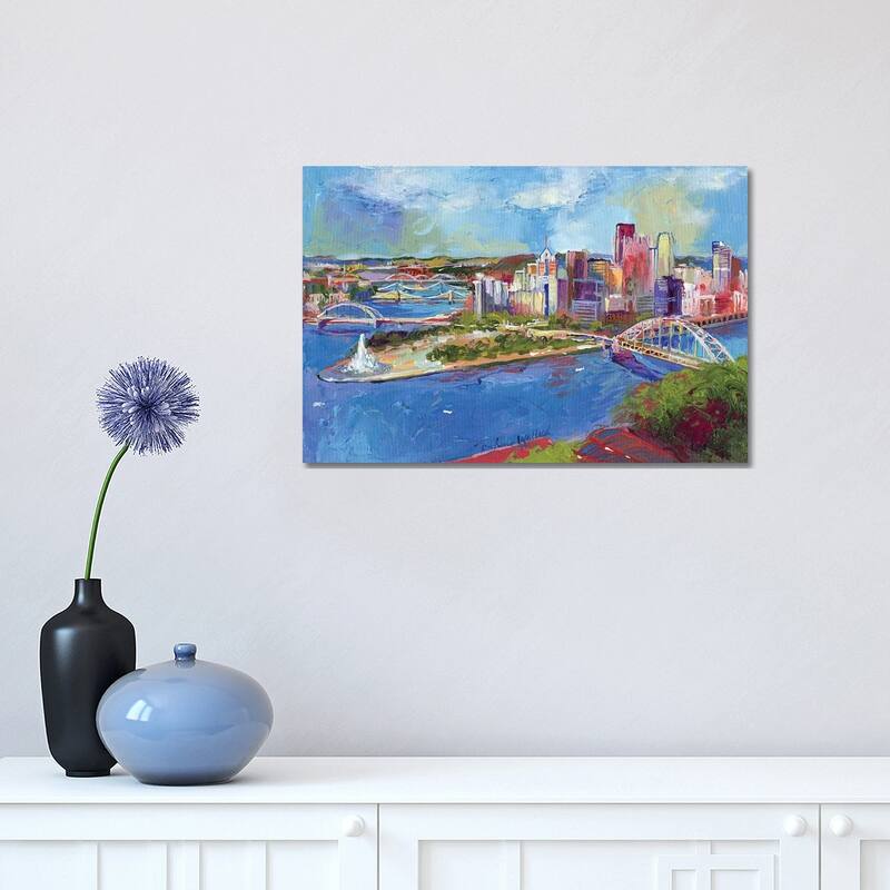 iCanvas "Pittsburgh" by Richard Wallich Canvas Print - 12x18x1.5