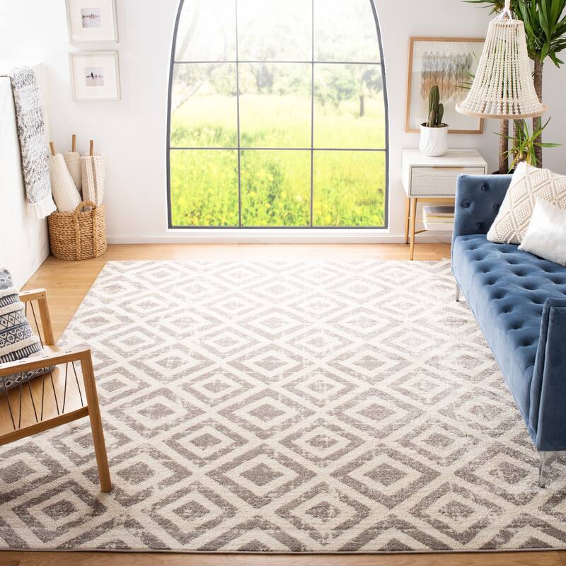 SAFAVIEH Amsterdam Sigunde Modern Rug - 9' x 12' - Ivory/Mauve