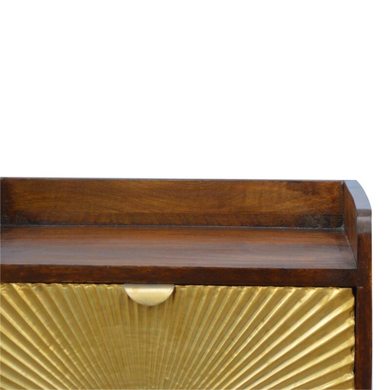 Solid Wood Manila Gold Nightstand