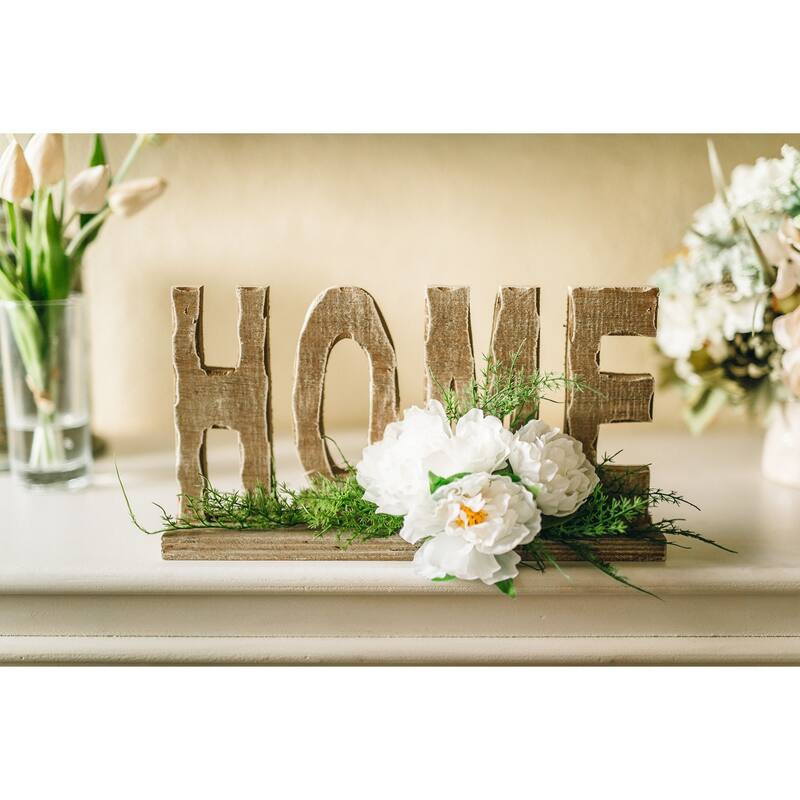 12" Home Floral Sign - ONE-SIZE