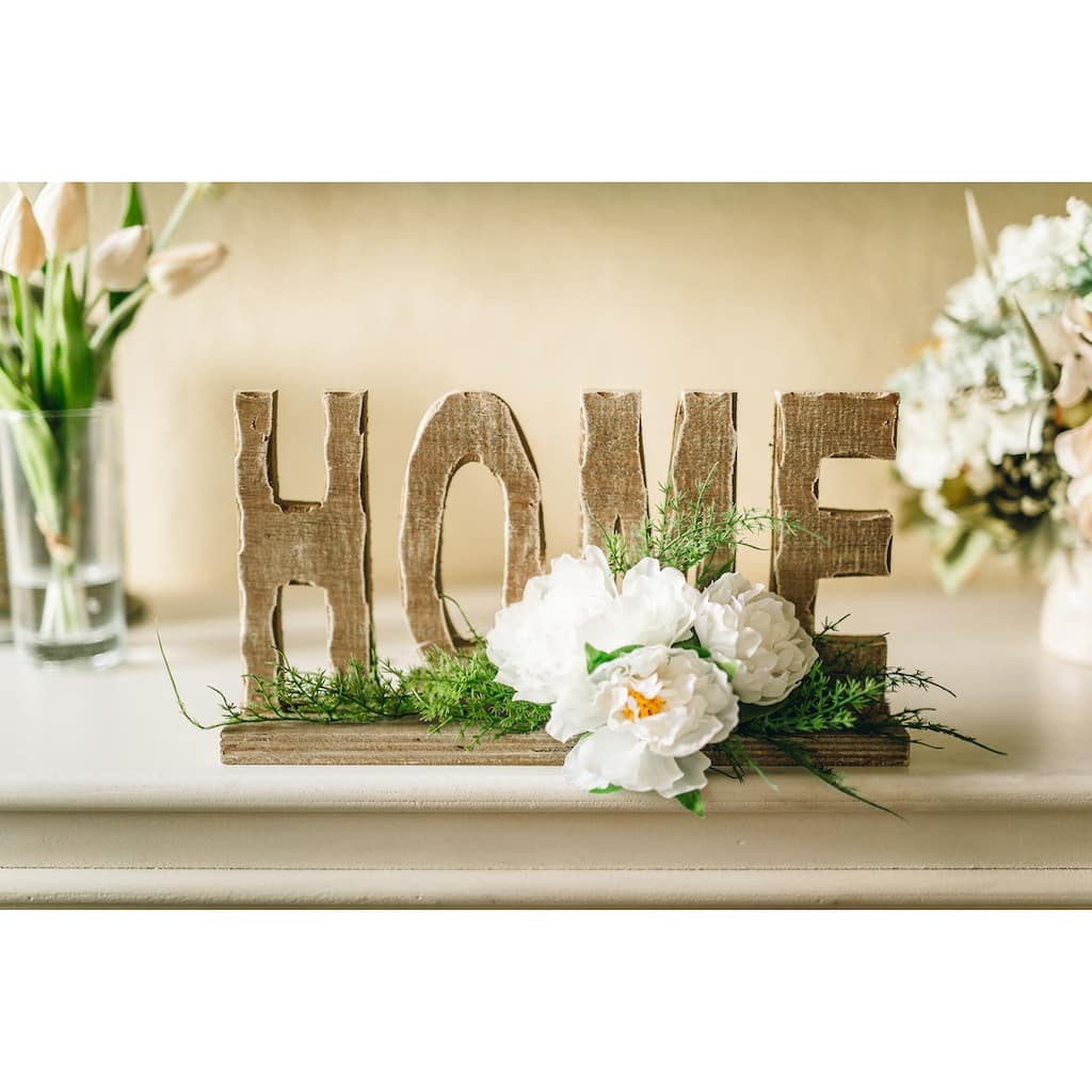 12" Home Floral Sign - ONE-SIZE
