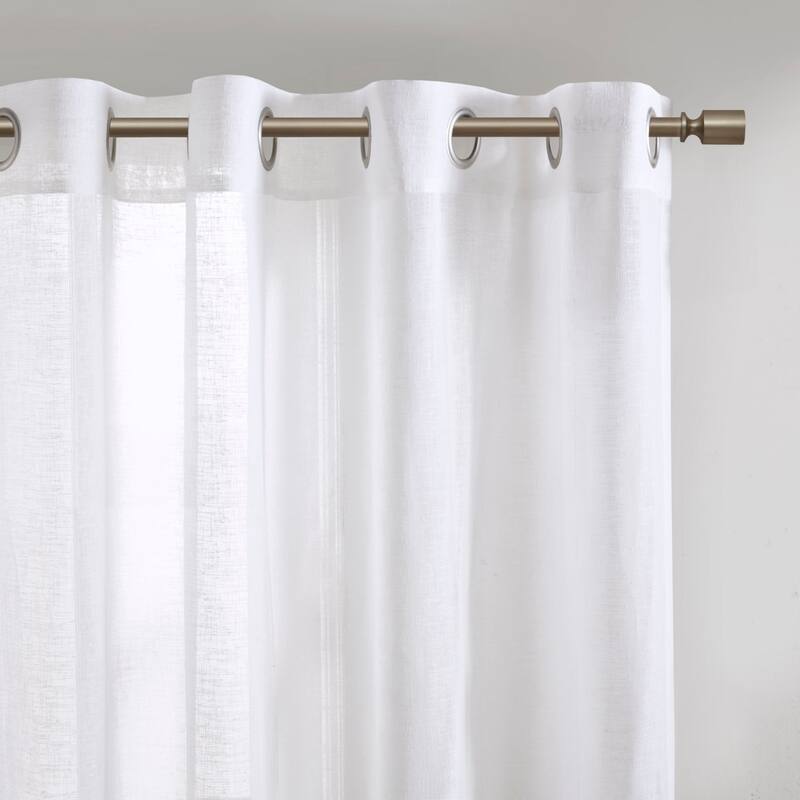 Dual-colored Curtain Panel - Grey/White