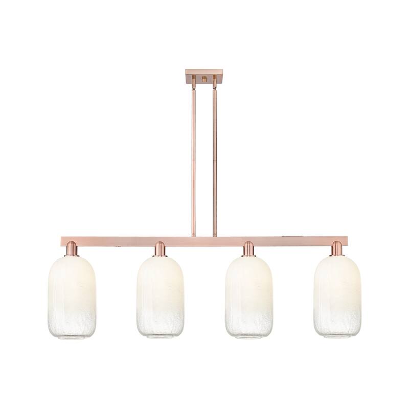 Innovations Lighting 716-4I-16-48 Brookhaven Cloche Linear Brookhaven - Antique Copper / Opal