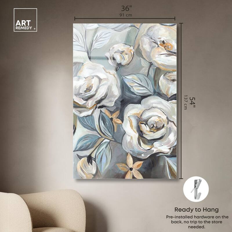 Grey Delight Acrylic by Art Remedy, Ready to Hang
