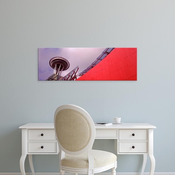 Easy Art Prints Panoramic Images's 'View of a tower, Space Needle, Seattle, King County, Washington State' Canvas Art