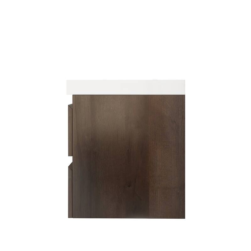 Floating Bathroom Vanity with two Resin Top