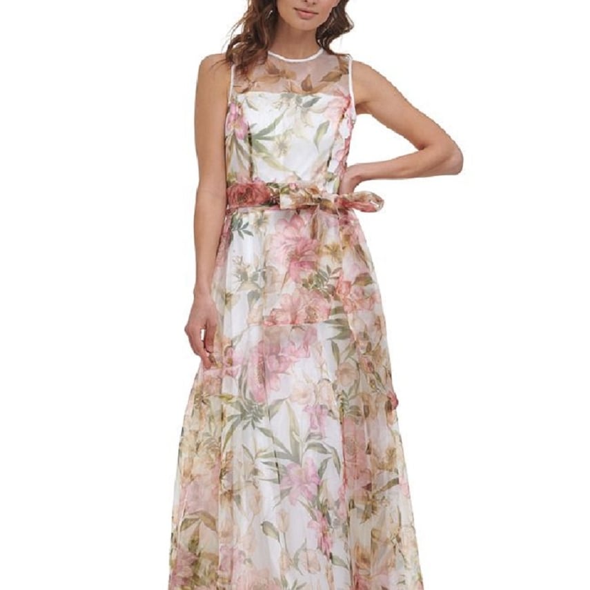 long dress for women with sleeves Evergreen L United States Air Force Green & Mint Color:Wheat Solid Garment care