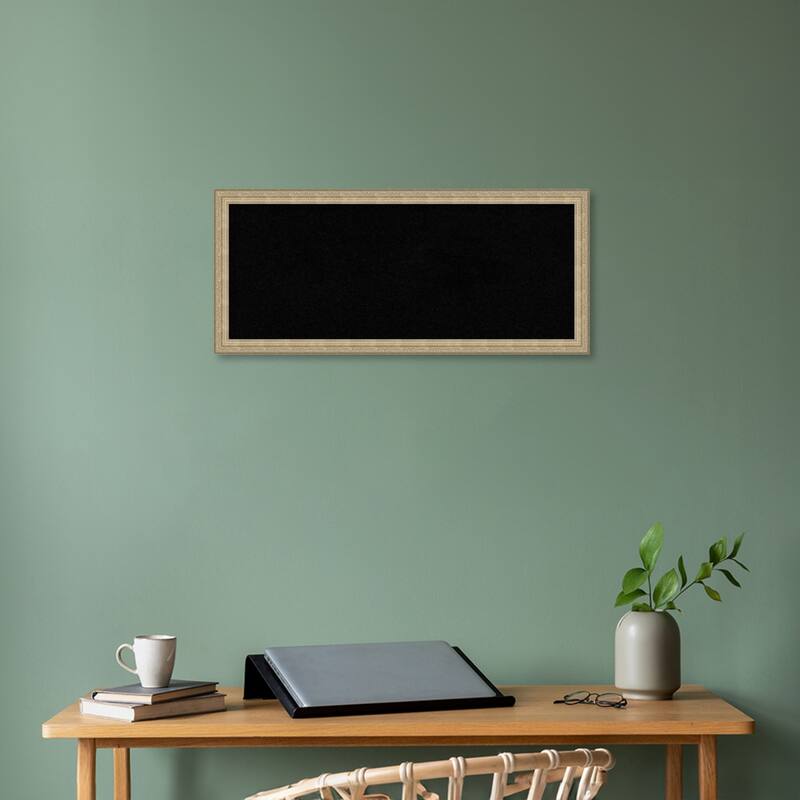 Paris Champagne Framed Black Corkboard Bulletin Board