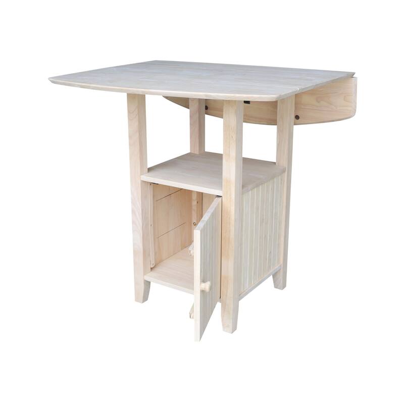 Dual Drop Leaf Bistro Table With Storage