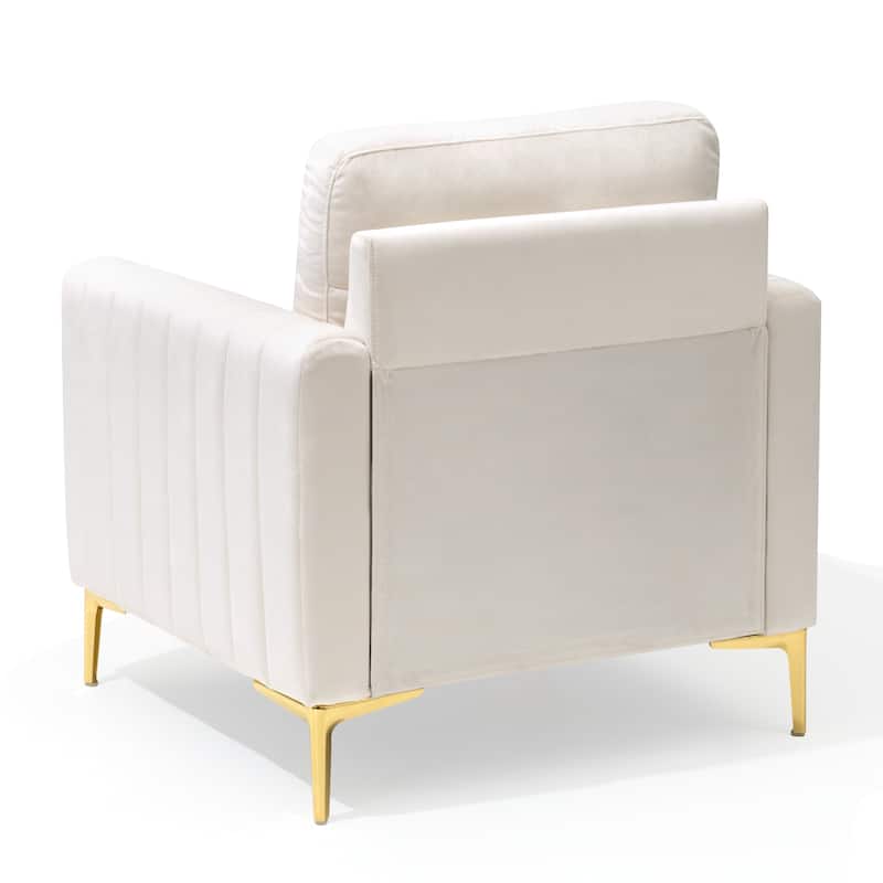 Upholstered Club Chair Accent Chair Velvet Arm Chair Comfortable Sofa Chair - See picture