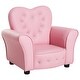 preview thumbnail 1 of 9, Kids Sofa Toddler Tufted Upholstered Sofa Chair Princess Couch Furniture with Diamond Decoration for Preschool Child Pink