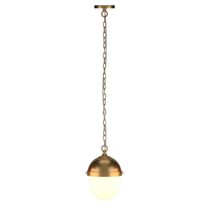 Aurelia 9" Wide Pendant with Glass Shade - 9.13" Wide