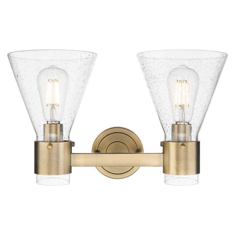 Innovations Lighting 464-2W-G464C-7SDY Lawton Cone 2 Light 16" Wide