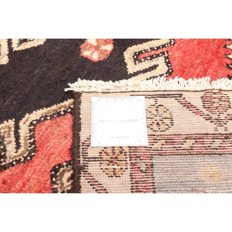 ECARPETGALLERY Hand-knotted Konya Anatolian Black Wool Rug - 4'1 x 6'3