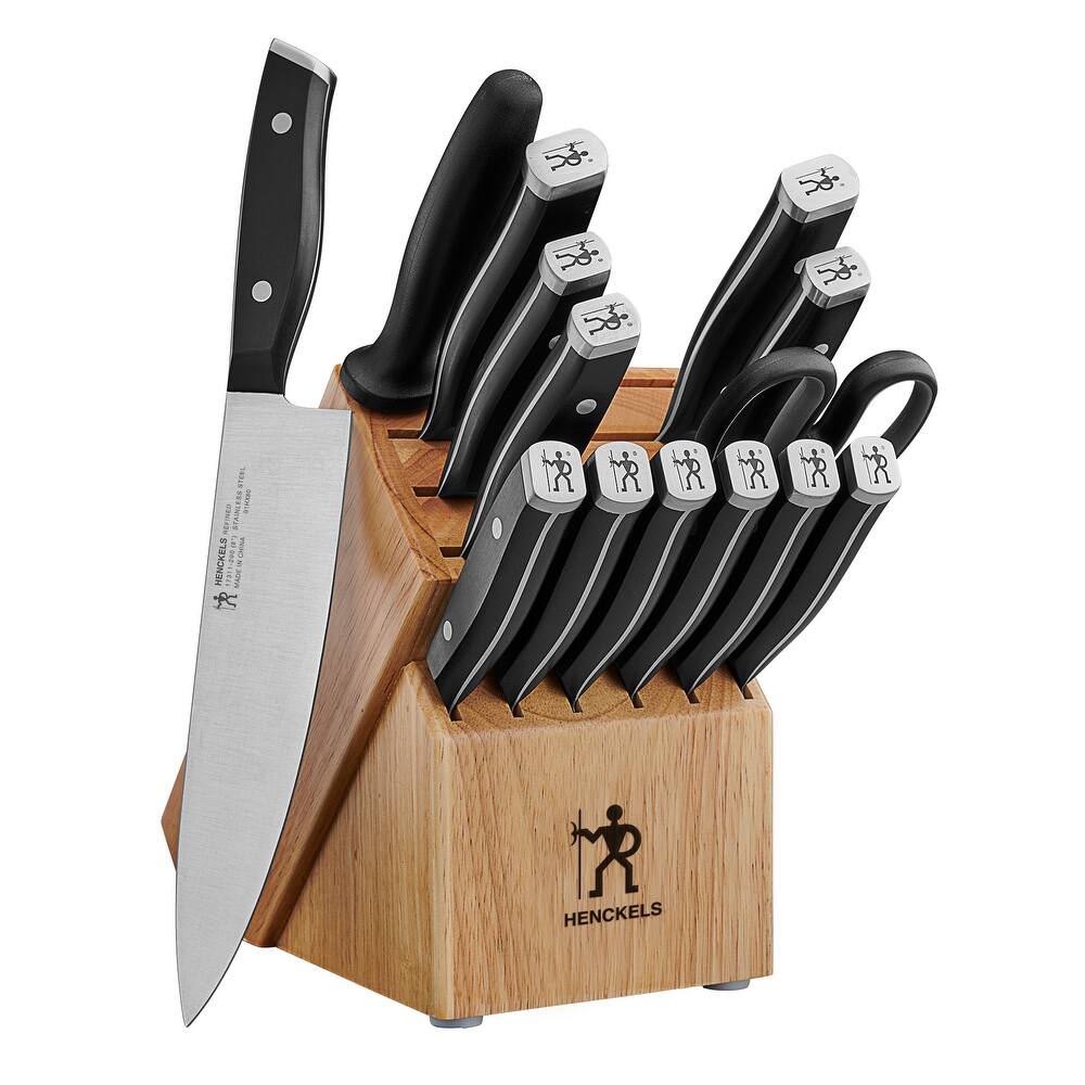 Henckels Refined 15-pc Knife Block Set - Brown