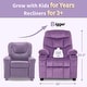 preview thumbnail 76 of 79, MCombo Big Kids Recliner Chair with Cup Holders , Velvet Fabric