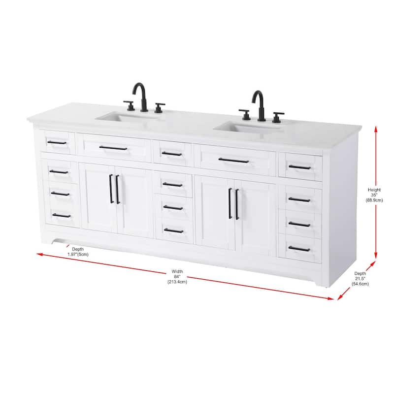 Nathaniel Double Bathroom Vanity (54-84 inch)