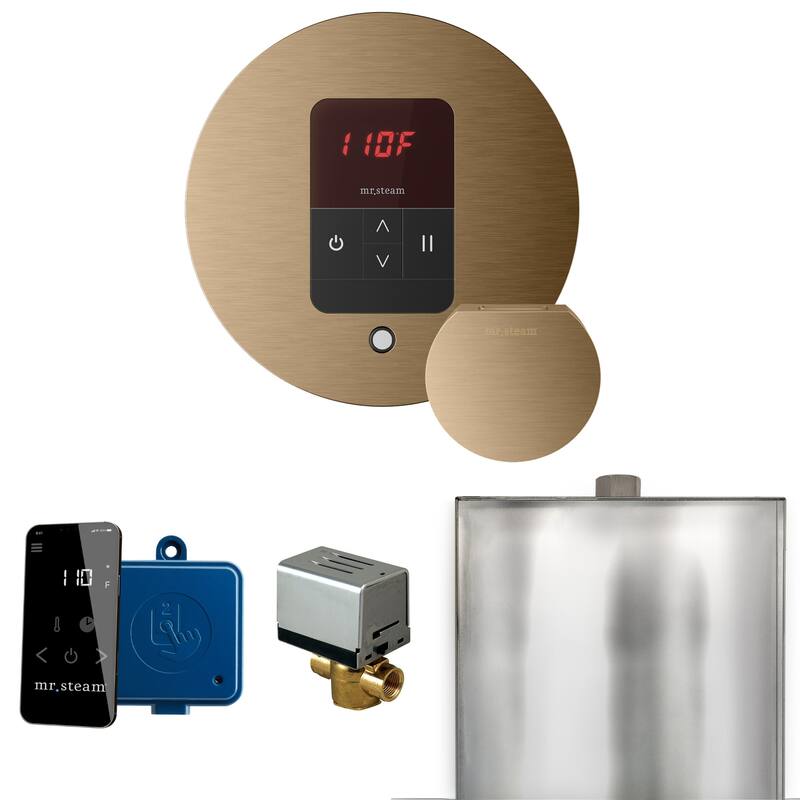 Mr Steam BBR Basic Butler Package Steam Shower Control Package with - Brushed Bronze