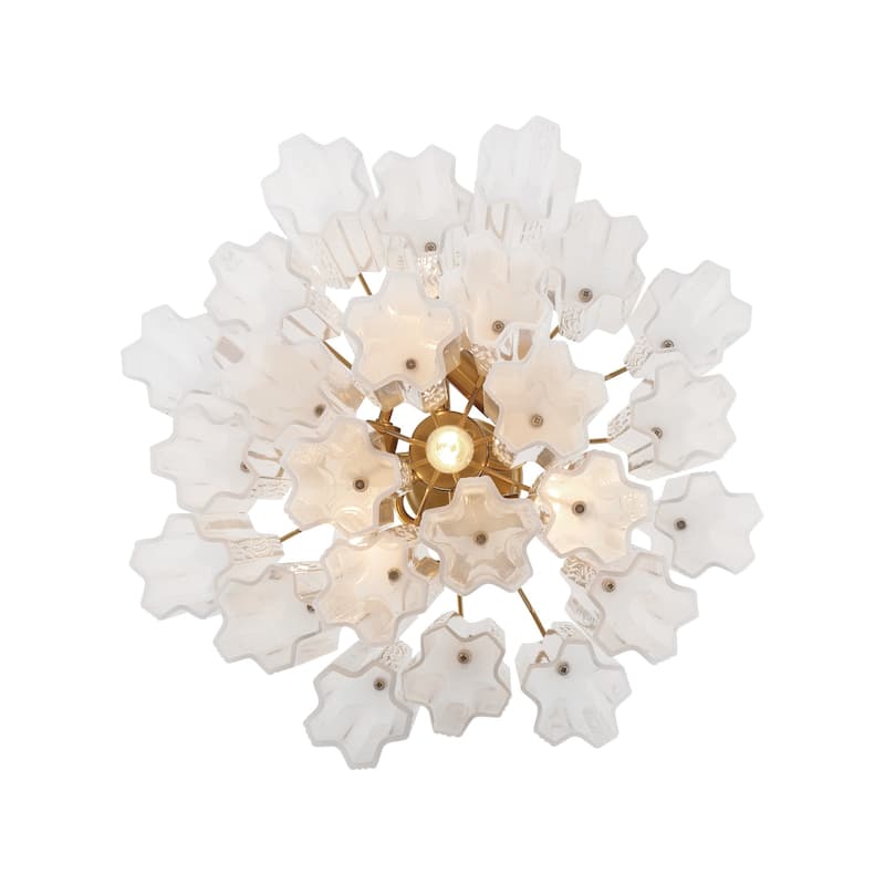 Crystorama Lighting Group ADD-300-WH Addis 4 Light 18" Wide Waterfall
