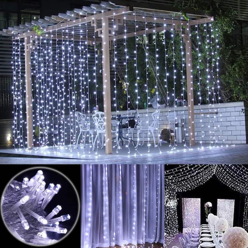 300 LED Window Curtain String Light with Remote - Standard