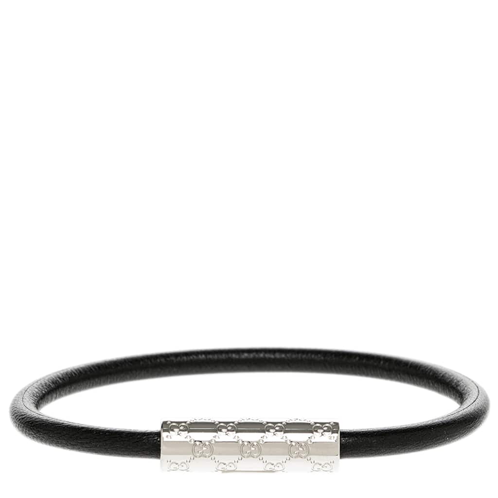 Gucci Bracelet with GG Detail - Black