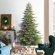 preview thumbnail 15 of 43, Glitzhome 7.5ft/9ft Pre-Lit Full Fir Artificial Christmas Tree w/Foot Pedal & Remote Control Simple Setup 9FT