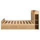 preview thumbnail 6 of 9, Full Size Platform Bed with Headboard and 1 Drawers Underneath, Wooden Storage Bedframe No Box Spring Needed, Natural