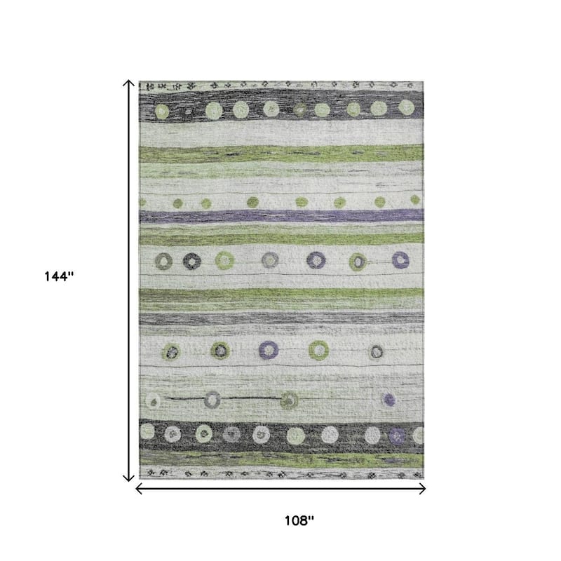 HomeRoots Striped Transitional Rectangle Outdoor Rug