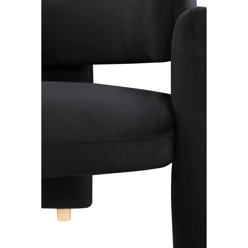 Modern Accent Chair With Solid Wood Frame, For Living Room, Bedroom, Lounge Area, Office