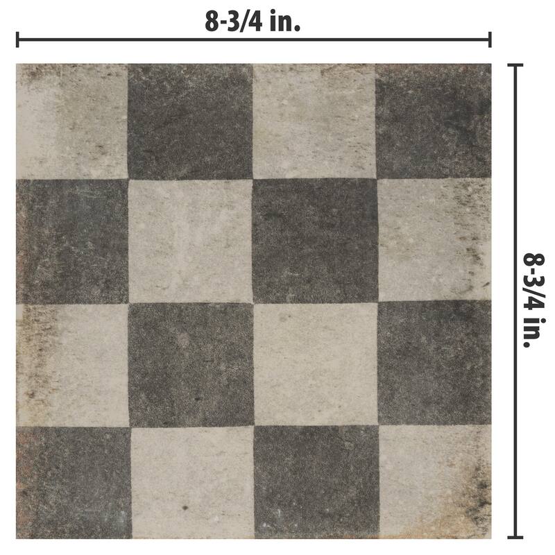 Merola Tile D'Anticatto Decor Quadrati 8-3/4" x 8-3/4" Porcelain Floor and Wall Tile