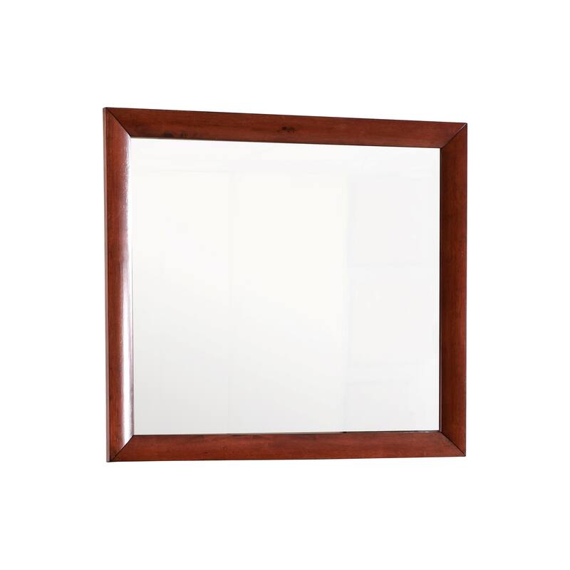 Rectangular Wooden Dresser Wall Mirror - 39" - Red