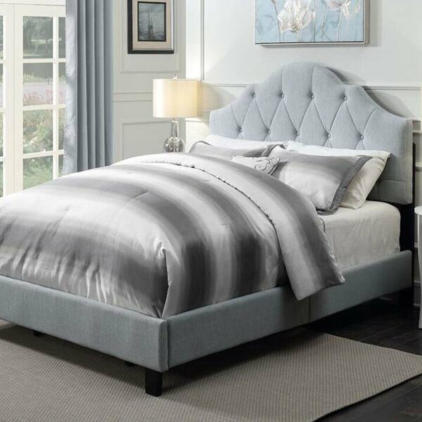 Queen Size Fabric Tufted Bed Mist Bed Bath & Beyond 37456813