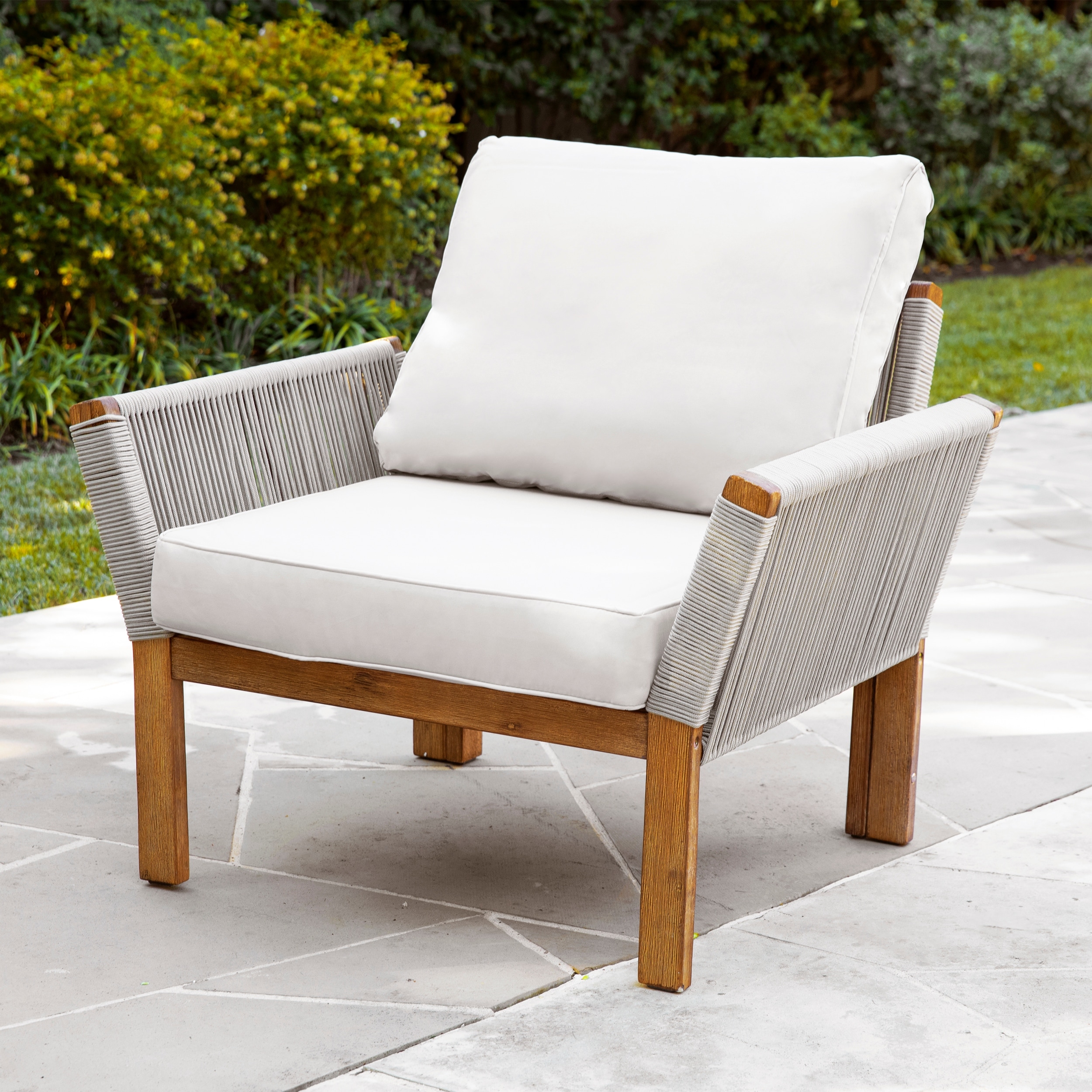 Natural store wood armchair