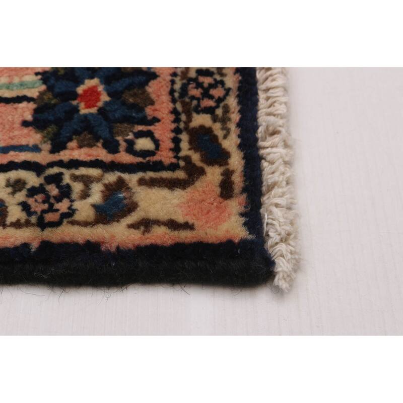 ECARPETGALLERY Hand-knotted Anatolian Vintage Navy Wool Rug - 4'0 x 6'7
