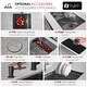 preview thumbnail 10 of 26, STYLISH 22 inch Stainless Steel 16G Workstation Undermount Kitchen Sink - 22" x 19" x 10"