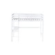 preview thumbnail 39 of 52, Twin Size High Loft Bed with Desk Underneath, Rubberwood Frame, Safety Guardrail and Ladder for Teens, Kids, Dorm or Bedroom