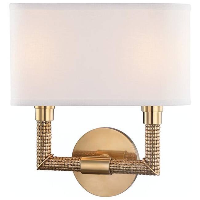 Hudson Valley Lighting Dubois 2 Light 13" Tall Wall Sconce - Aged Brass