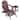 Aderson Outdoor Poly Adirondack Chair with Side Table and Ottoman