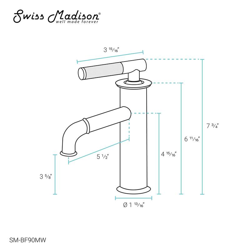 Avallon Single Hole, Single-Handle Sleek, Bathroom Faucet