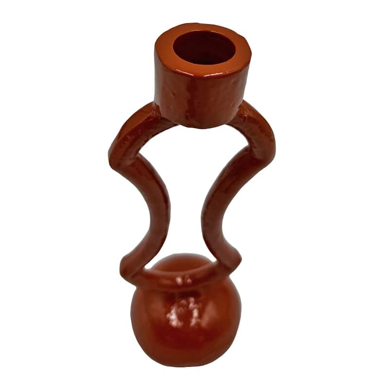 9 Inch High Decorative Handmade Aluminum Modern Candle Holder Set of 2 - 3 x 3 x 9 in
